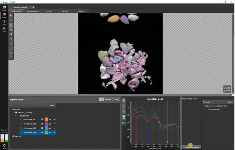 SpecimINSIGHT Software user interface SpecimINSIGHT Software user interface