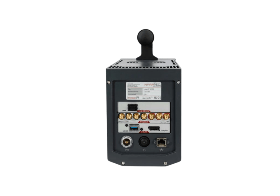 InfraTec ImageIR 12300 InfraTec ImageIR 12300 midwave infrared camera back view