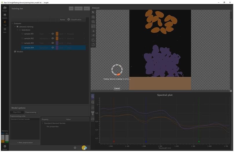 Model creation and training with SpecimINSIGHT Model creation and training with SpecimINSIGHT